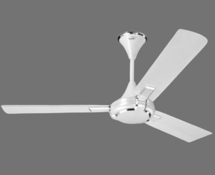 V Guard BLDC Ceiling Fan Glado Prime 34watts 1200mm (48 inch)  White Silver